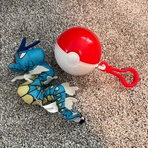 1999 Burger King Pokeball with Gyarados Toy
